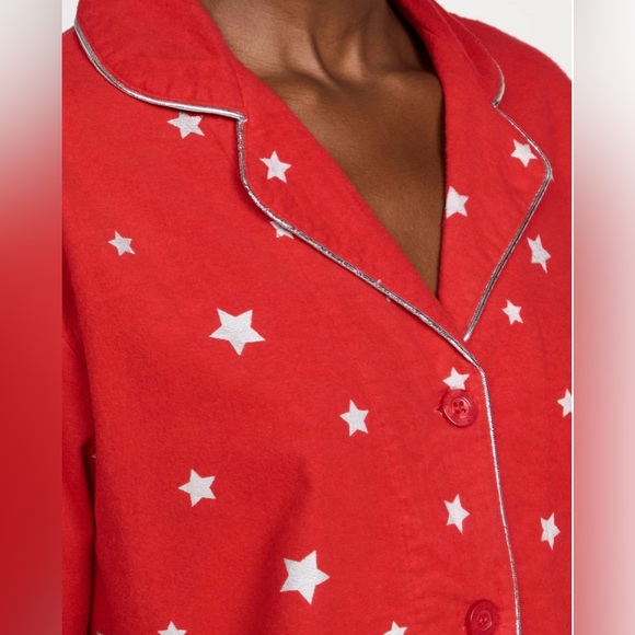 PJ Salvage brushed cotton ladies pajama set with matching headband - Picture 2 of 2